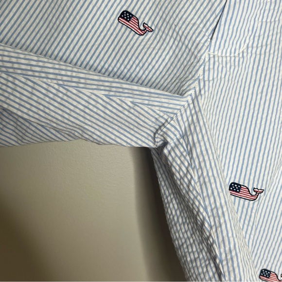 Vineyard Vines Men’s Seersucker Patriotic American Flag Breaker Short Size 32 - Picture 8 of 14